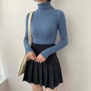 <strong>Women</strong> Long Sleeve Sweater High Collar Thermal Tops <strong>Turtleneck</strong> Woman Winter Thin Slim <strong>Jumpers</strong> Choker Sweaters - Product Image 6