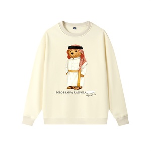 Felpa da <span class=keywords><strong>Uomo</strong></span> con Stampa Orso Autunno Inverno Taglia XL, Stampa a Trasferimento Termico, Traspirante in Poliestere/Cotone, Ecologica, Pullover Ampio - Product Image 3
