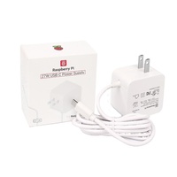Adaptor Daya Resmi Raspberry Pi 5 27W USB-C 5.1V 5A dengan Dukungan Standar PD
