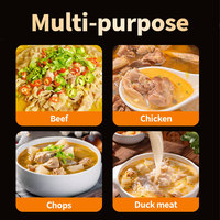 500g de soupe aigre de base de style Sichuan soupe chaude soupe de radis aigre soupe de vieux canard ingrédients cuits