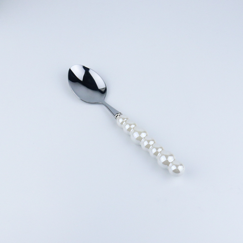 [Blanc] Cuillère à thé perle