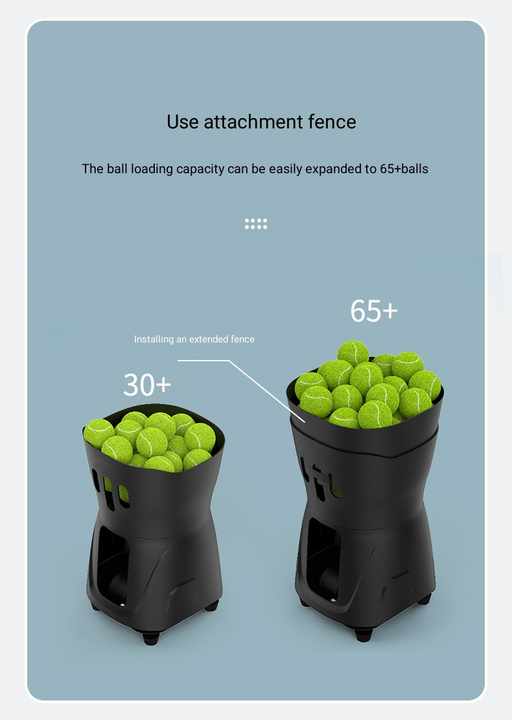 Tennis Ball Machine - Automatic Feeder for Practice