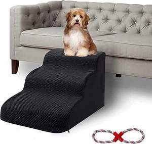 Three-Step Stepper Pet Ramp Stairs for <b>Bed</b>-Polyester Material - Product Image 2