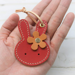 2023 Year of the Rabbit Keychain/<b>Car</b> Key Pendant, Red, Zodiac Year Gift - Rabbit Key Pendant - Product Image 1