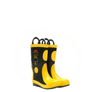 รองเท้าบูทยางดับเพลิงกันน้ำ ป้องกันการเจาะทะลุ ปลายเหล็ก ป้องกันอันตรายจากไฟ จากโรงงานโดยตรง - Product Image 3