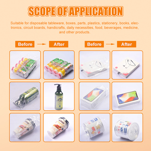 Máy đóng gói màng co nhiệt điện Wallepac BS3015 dùng cho chai, thùng carton, sử dụng màng PP, POF, <span class=keywords><strong>PVC</strong></span> - Product Image 5