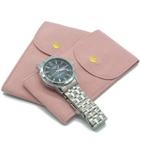 Sac de Rangement Personnalisé de Voyage pour Bijoux et Montres, Noir, Vert, Rouge, avec LOGO, Luxueuses Housses en Velours
