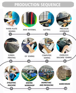 Logo personnalisé réutilisable grande capacité sac fourre-tout en polyester pour courses d'épicerie supermarché sac fourre-tout pliable réutilisable écologique - Product Image 4