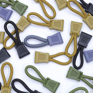 Tirette de <span class=keywords><strong>fermeture</strong></span> <span class=keywords><strong>éclair</strong></span> de remplacement, embout de tirette, attache-cordon, boucle de fixation pour sac de voyage, valise, sac à dos, outil d'extérieur - Product Image 1