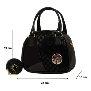 Bolso de Mano Lana Vaca con Estampado de Vaca, Asa Superior de PVC, Bolso de Moda para Adultos, Duradero - Product Image 3