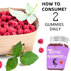 Gummies de biotine en gros d'usine avec biotine sodique pour des cheveux sains – Nouveaux compléments alimentaires naturels à base de plantes - Product Image 6