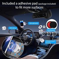 Support de téléphone de voiture K007 360 °   Support de téléphone portable rotatif mains libres avec bras extensible à aspiration magnétique et sous vide
