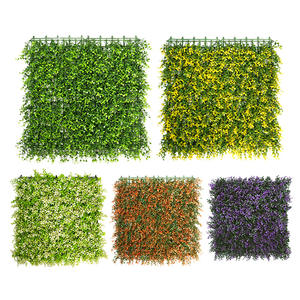 Panel de Plantas Artificiales Verdes de 6 Pulgadas para Colgar en la Pared, Paquete de Varias Piezas, Decoración para Exteriores, Alta Simulación, Siempre Verdes - Product Image 4