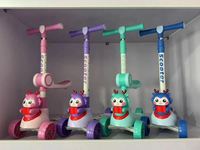 Scooter d'usine bon marché pour enfants, filles, scooter à pédales pour filles, scooter d'extérieur avec musique et lumière