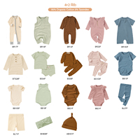 Grosir pengiriman cepat Romper pendek Bayi Romper pendek ritsleting polos Romper bayi lengan pendek