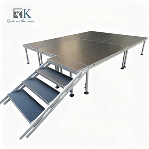 Plataforma de Escenario para Eventos, de Alta Calidad, de Aluminio y Madera Contrachapada, Diseño Modular Portátil, Altura Ajustable, Fácil Instalación, Carga Pesada - Product Image 1