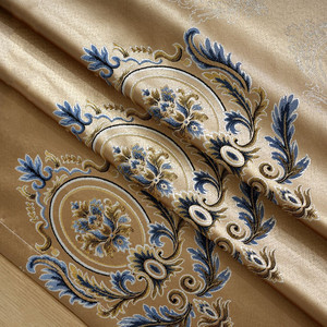 Fabricant vente en gros de haute qualité en satin Jacquard rideau tissu rouleau 280cm <span class=keywords><strong>support</strong></span> personnalisé <span class=keywords><strong>rideaux</strong></span> prêts à l'emploi - Product Image 2