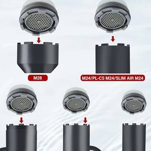 Outil de clé de retrait de clé d'aérateur de robinet 10 en 1, outil de retrait d'aérateur de robinet de cuisine, universel pour la blanchisserie d'évier de cuisine de camping-car - Product Image 2