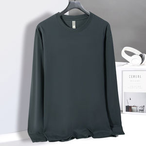 Personnalisé 230 GSM 100% Coton Ras Du Cou À Manches Longues T-shirt Vierge Respirant Écologique Anti-Rides Décontracté - Product Image 1