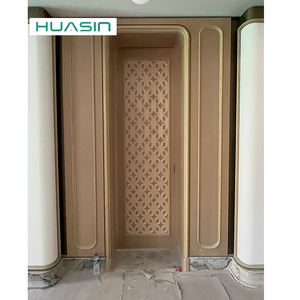 أبواب خشبية صلبة مخصصة من هواسين للحمامات والمداخل - تصميم عصري مع ضمان 5 سنوات، حلول بناء سكنية - Product Image 1