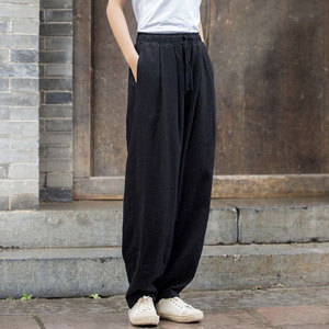 Harem Pants Women Cotton Linen Loose Plus Size Casual Breathable Lantern Pants With Pockets Spring Summer 2025 New Style - Product Image 5