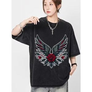 T-shirt vintage lourd délavé à l'acide sans MOQ pour unisexe, personnalisable, vierge, 100% coton, personnalisable - Product Image 6