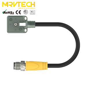 Conector Magnético de Doble Extremo Tipo DIN A a Conector M12 de 5 Pines con Cable Moldeado para Equipos Industriales - Product Image 3