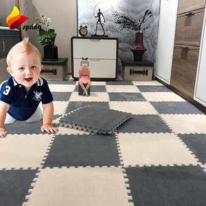Alfombra Espuma Rompecabezas Juego para niños Espuma Eva Terciopelo suave Bebé Piso Rompecabezas Alfombra peluda Habitación DE LOS NIÑOS Mantener caliente Alfombrillas de juego - Product Image 6