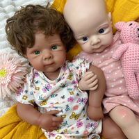 Poupée Bébé Reborn en Silicone Betties de 20 Pouces avec Cheveux Implantés à la Main, Jouet Bébé Ultra Réaliste, Sucette Disponible