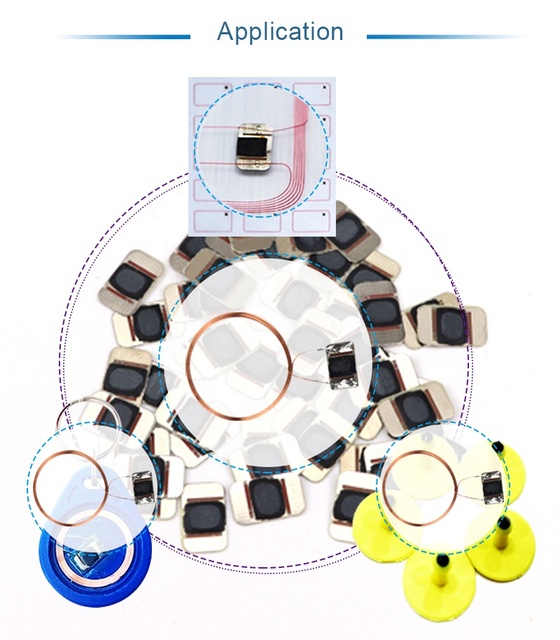 Cheaper Price RFID Microchip Nail 13.56mhz 1K D50 NFC Classic Smart Card Inlay Sheet Chip COB Module
