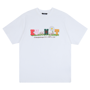 T-shirt da uomo 100% cotone verde traspirante con stampa serigrafica a manica corta vestibilità ampia taglie regolari L M S XL in tessuto a maglia 300G - Product Image 1