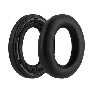แผ่นรองหูฟังหนังโปรตีนสำหรับหูฟังแบบ4.0 <span class=keywords><strong>Sennheiser</strong></span> โมเมนตัมโฟมกันเสียงรบกวนความหนาแน่นสูง - Product Image 2