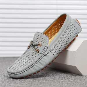 Zapatos Casuales de Vestir para Hombre, Sin Cordones, Ligeros, Transpirables, de Malla, para Verano y Otoño, Estilo Oxford Británico, Mocasines Abiertos para Oficina - Product Image 4