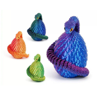Juguetes de serpiente de plástico impreso en 3D Vashine, huevos de serpiente, juguetes flexibles de animales de cristal para niños, figuras de acción para niños