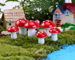 Acessórios de decoração enfeites de presente de fadas jardim cogumelo mini crianças figurinhas