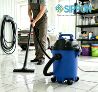 Aspirateur eau et poussière 15L portable multifonction pour usage domestique et industriel avec accessoires