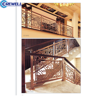 Balustrade d'escalier de balcon de luxe moderne nez pièces style de conception principale