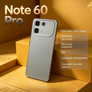 สมาร์ทโฟน NOTE60 Pro 5G ระบบปฏิบัติการ Android 13 รองรับซิมคู่ กล้องหลัง 48MP หน้าจอ AMOLED สีดำ - Product Image 4