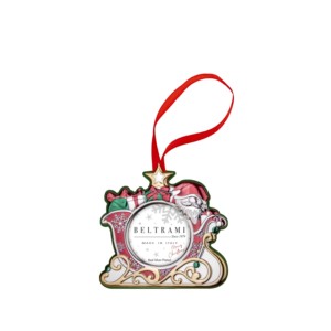 Marco de Fotos Colgante Beltrami 2x2 Plateado, Adorno Navideño con Diseño de Trineo de Santa Claus - Product Image 1