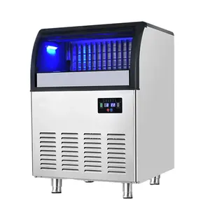 Grande capacité de stockage de glace Cube de production quotidienne en acier inoxydable autoportant Clear I Machine à glaçons