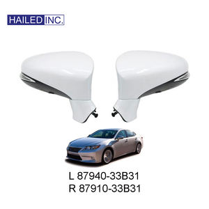 Conjunto de Retrovisor Lateral HAILED de <span class=keywords><strong>11</strong></span> Cables (I: 87940-33B31 / D: 87910-33B31) 8794033B31 8791033B31 para Lexus ES250 2012 - Product Image 1