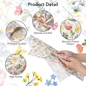 Servilletas de Papel Desechables con Estampado de Mariposas Florales <span class=keywords><strong>para</strong></span> Suministros de Boda, Hoteles y Cafeterías - Product Image 2