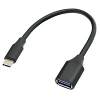Cable adaptador OTG USB2.0 de 20 cm, 480 Mbps, USB3.0 de 10 Gbps, hembra a macho tipo C, para teléfono móvil y computadora (chapado en níquel)