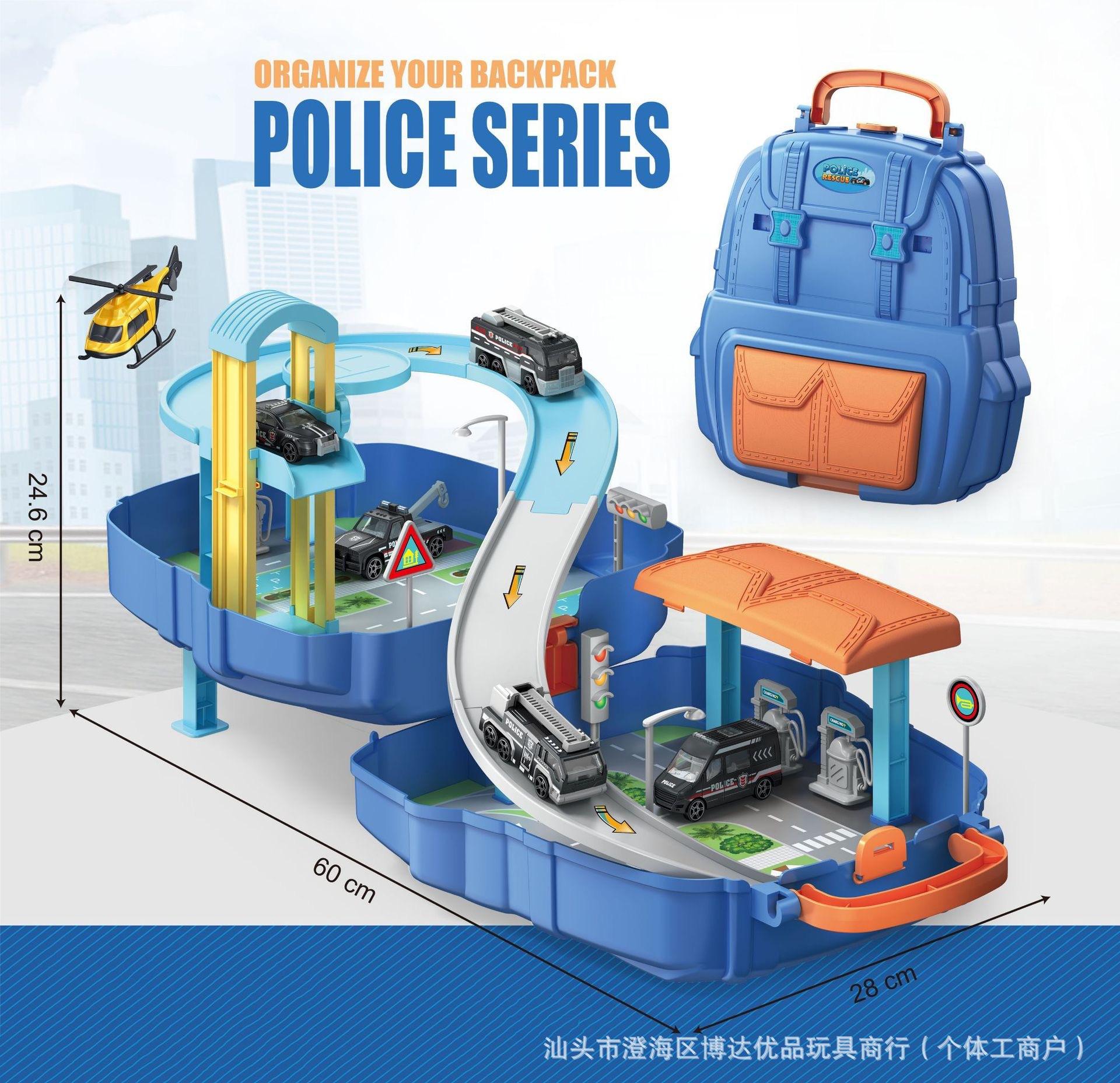 678-611 Police Backpack Parking Set