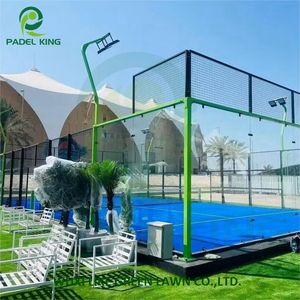 Corte de Pádel panoram con alfombra artificial recubierta de PU certificado CE 150mm x 150mm. - Product Image 2