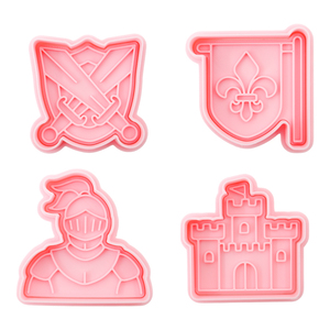 Hiệp sĩ loạt phim hoạt hình 3D Biscuit khuôn nhựa tự làm đất sét lâu đài cờ cắt nhắm mục tiêu cho công cụ tìm kiếm dễ đọc tốt hơn - Product Image 2