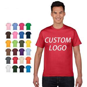 T-shirt uni à col rond personnalisé avec logo, vente en gros, plusieurs couleurs, haute qualité, t-shirt tendance - Product Image 6
