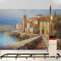 Imprimante à jet d'encre UV CMJN d'impression directe verticale au mur pour projet de peinture murale 3d d'article intérieur extérieur
