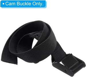 Hebillas de presión metálicas para correas de amarre de 5 mm, color negro - Product Image 6