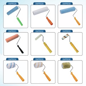 Rouleau de <span class=keywords><strong>peinture</strong></span> professionnel de 9 pouces à rayures tigrées avec manche en plastique, rouleau acrylique rayé jaune <span class=keywords><strong>et</strong></span> <span class=keywords><strong>noir</strong></span> pour la <span class=keywords><strong>peinture</strong></span> murale - Product Image 5